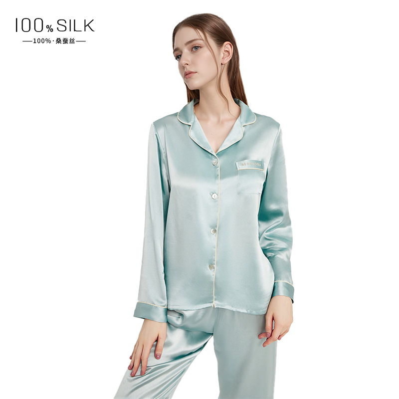 The 100% Mulberry Silk Casual Pajama Set - Image 5