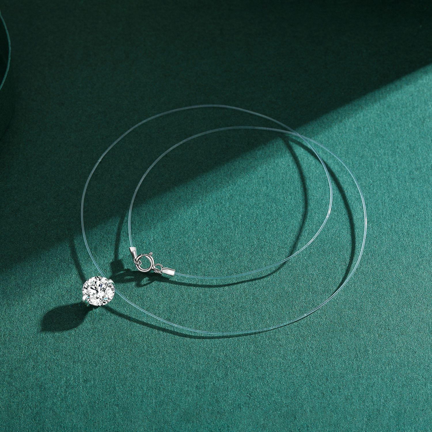 The S925 Sterling Silver Crystal Rhinestone Collarbone Necklace - Image 4