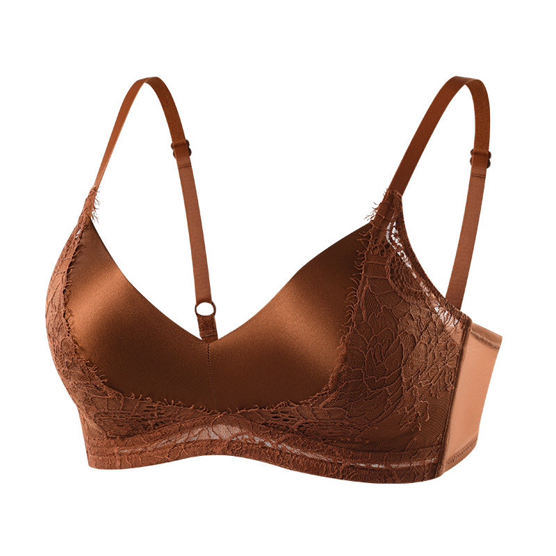 The Mulberry Silk Lace Push-Up Triangle Bra - Image 5