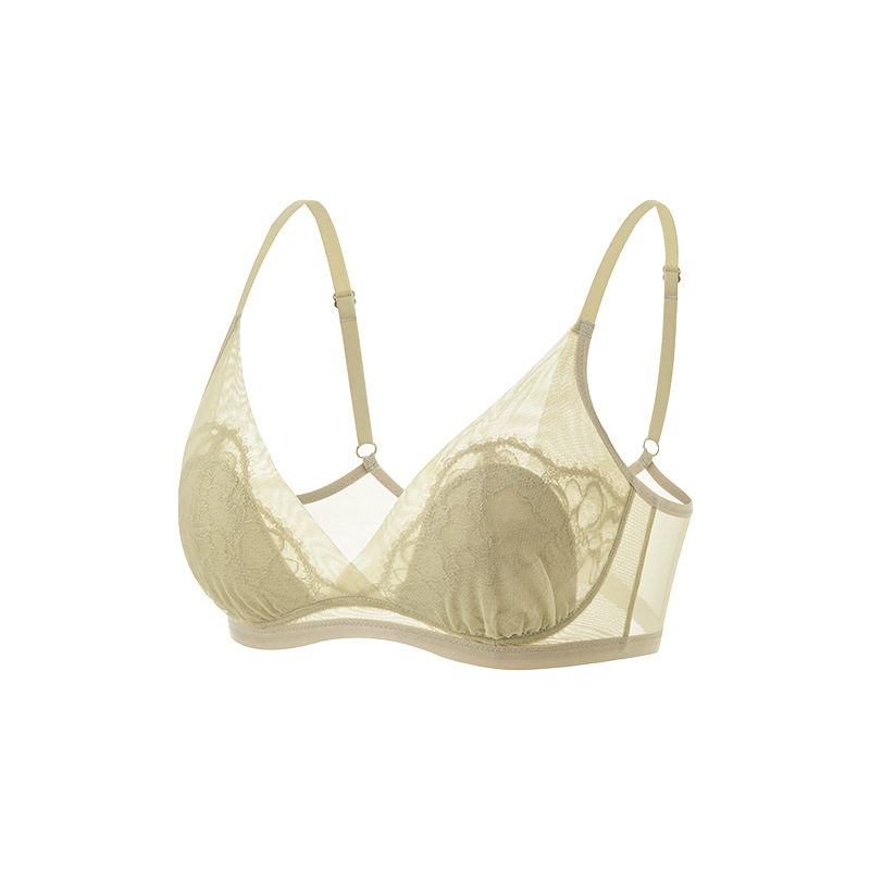 The Mulberry Silk Triangle Lace Bra - Image 5
