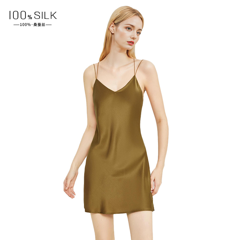 The 19 Momme 100% Mulberry Silk Backless Slip Dress - Image 5