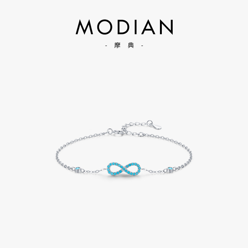 The S925 Sterling Silver Infinity Love Symbol Bracelet