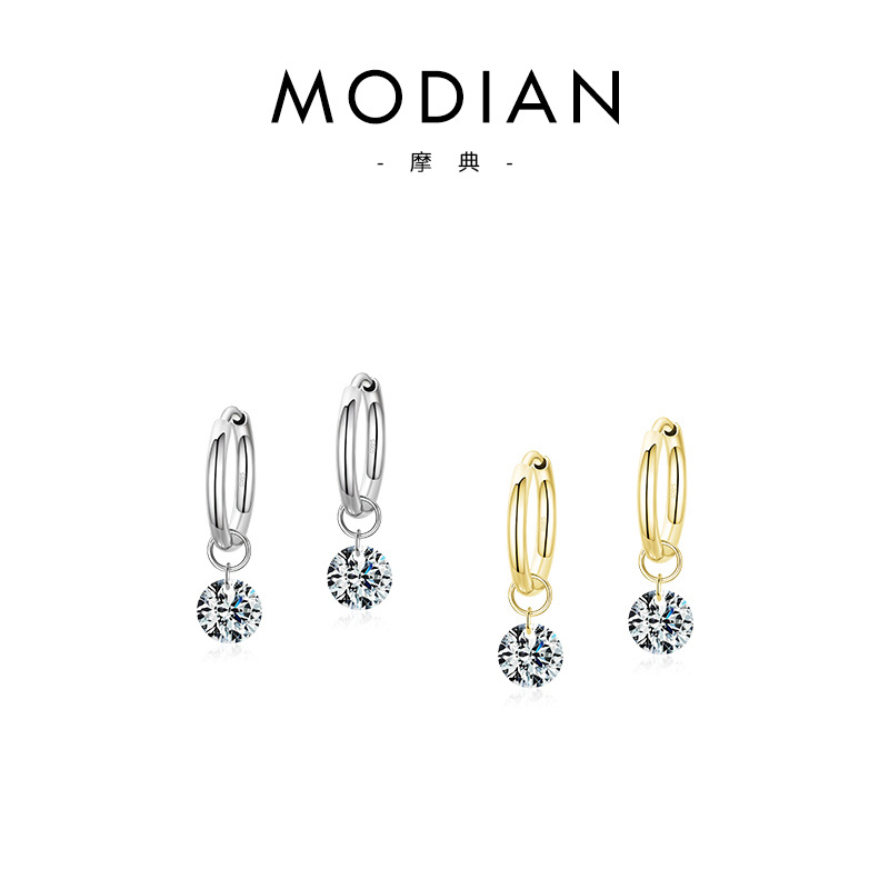 The S925 Sterling Silver Cubic Zirconia Earrings - Image 5