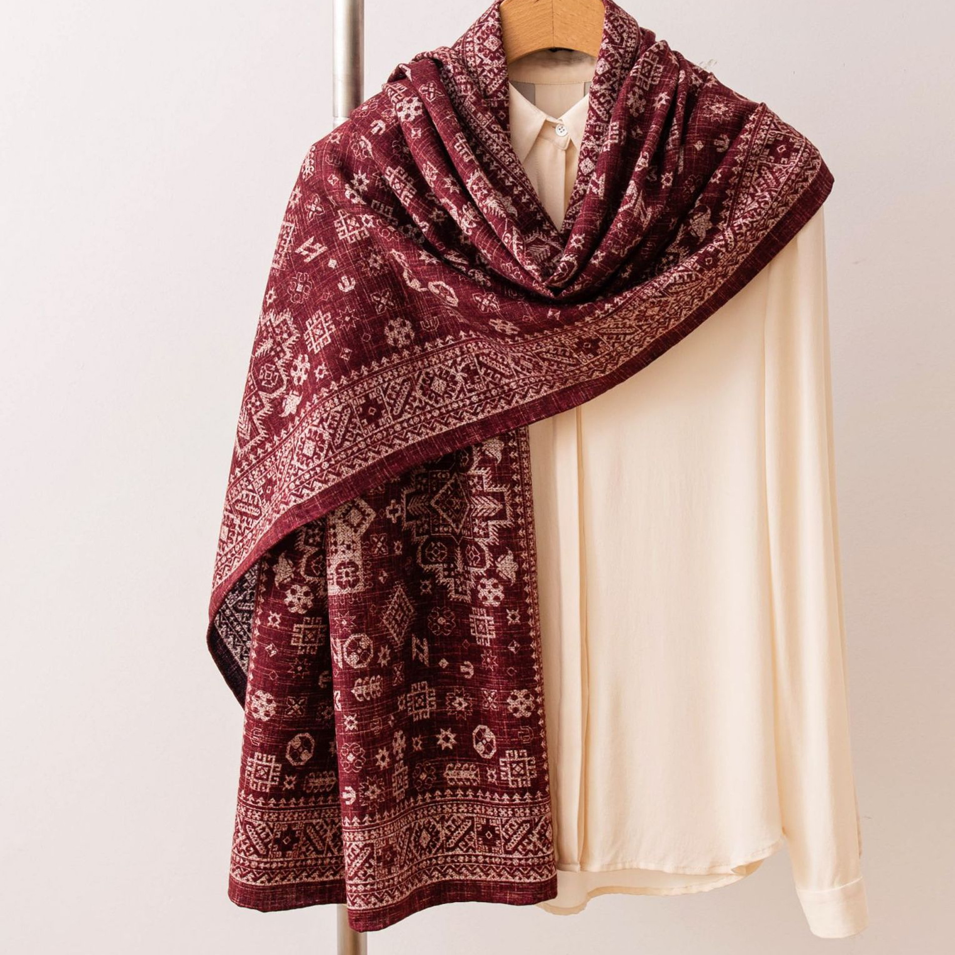 The Reversible Silk Wool Wrap