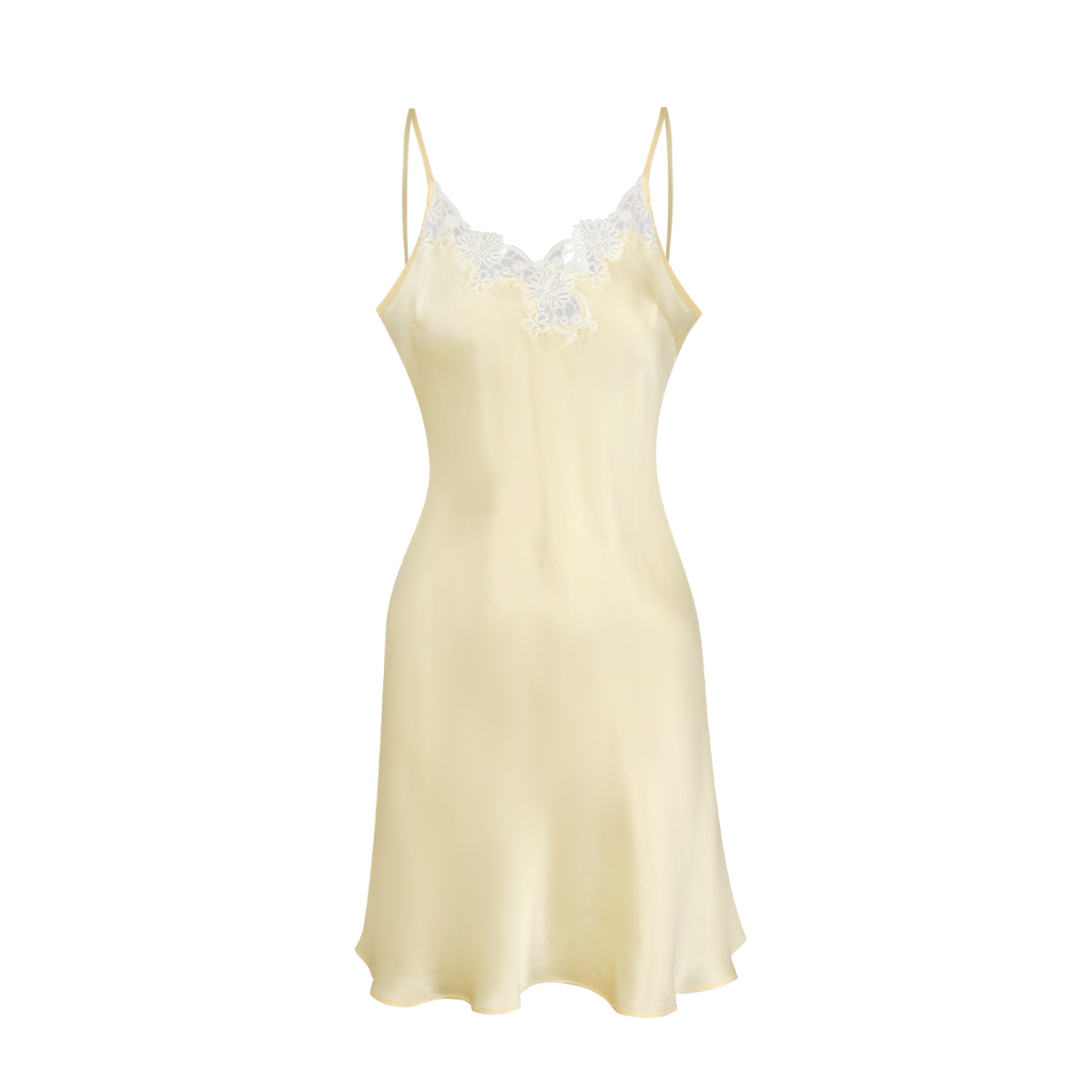 The 100% Mulberry Silk Sleeveless Backless Nightgown - Image 5