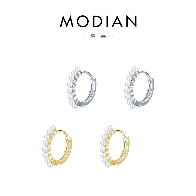 The S925 Sterling Silver Pearl Earrings - Image 5