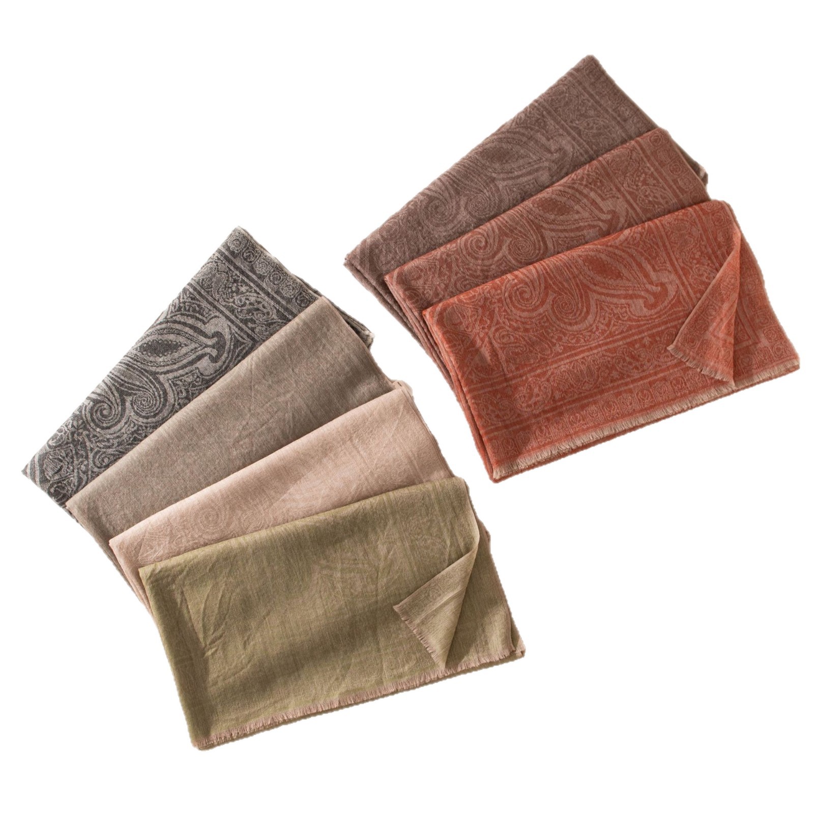 The Cashmere Paisley Jacquard Wrap Scarf - Image 5