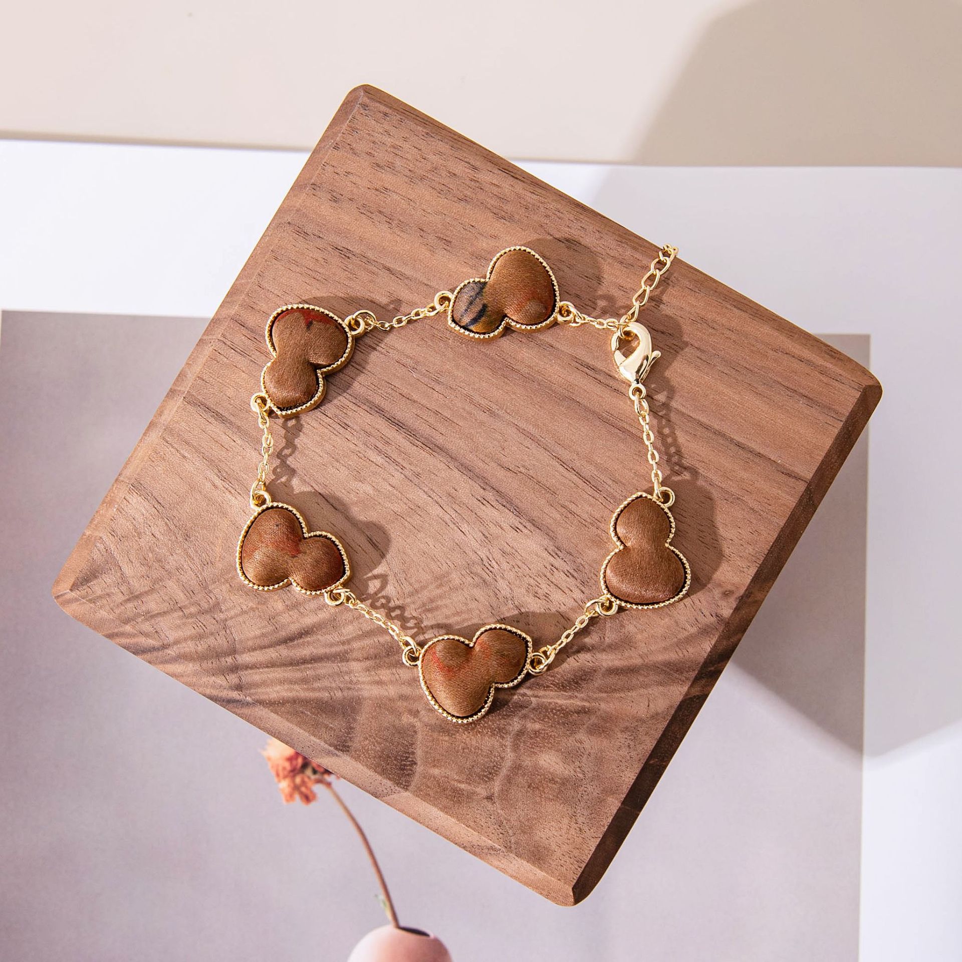 The Handmade Silk Song Brocade Gourd Bracelet - Image 4