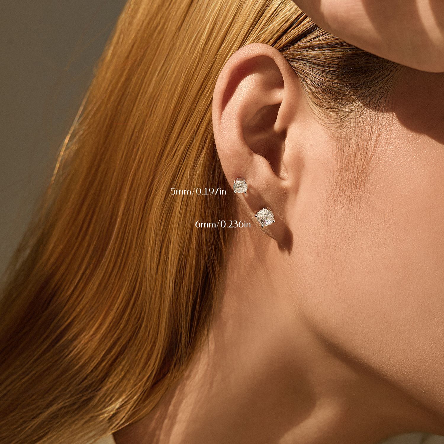 The S925 Sterling Silver Firework Cut Earrings - Image 2
