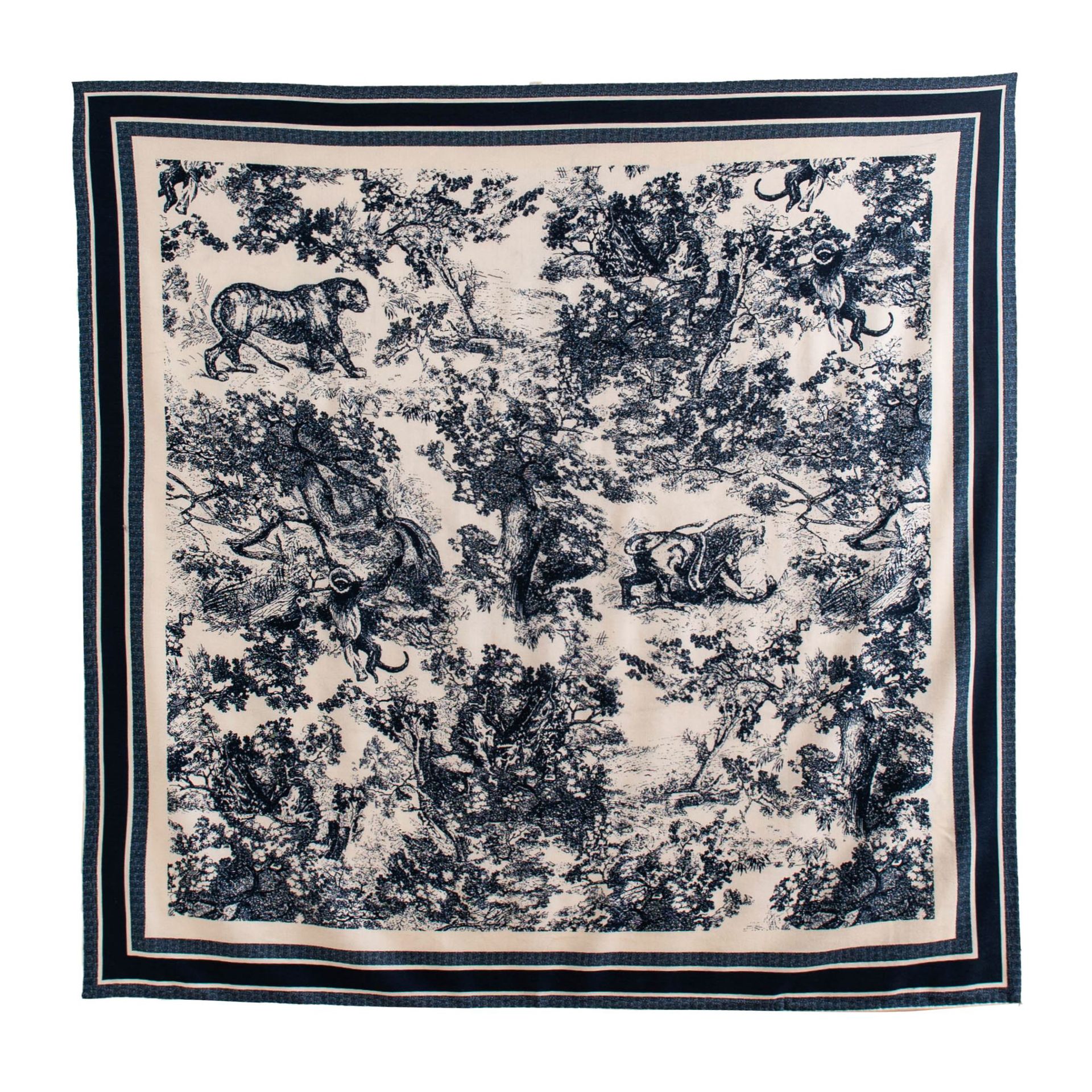 FHZ25-90051-1 Hand Rolled - Double-sided Towel Navy Blue