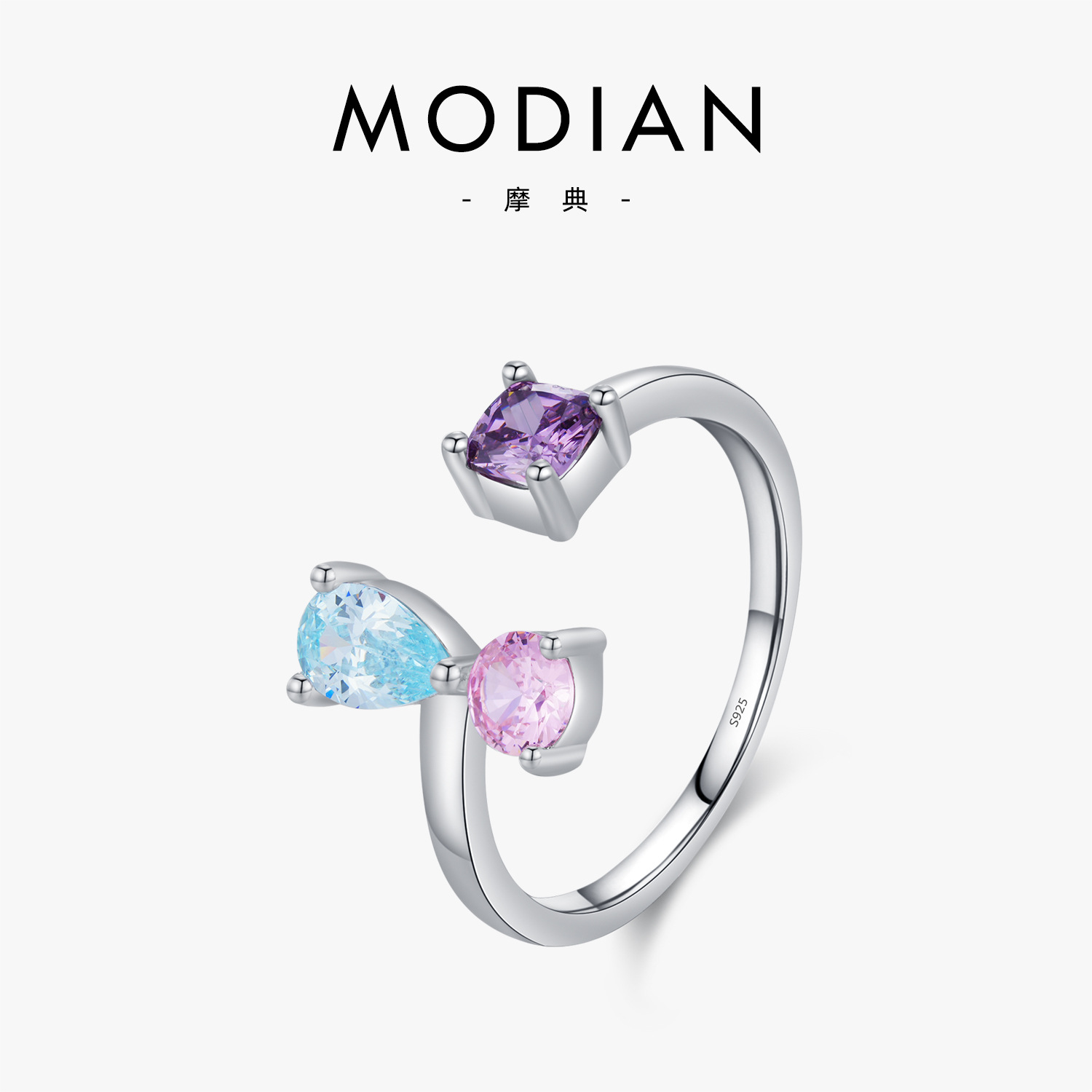 The Sterling Silver Crystal Rhinestone Ring