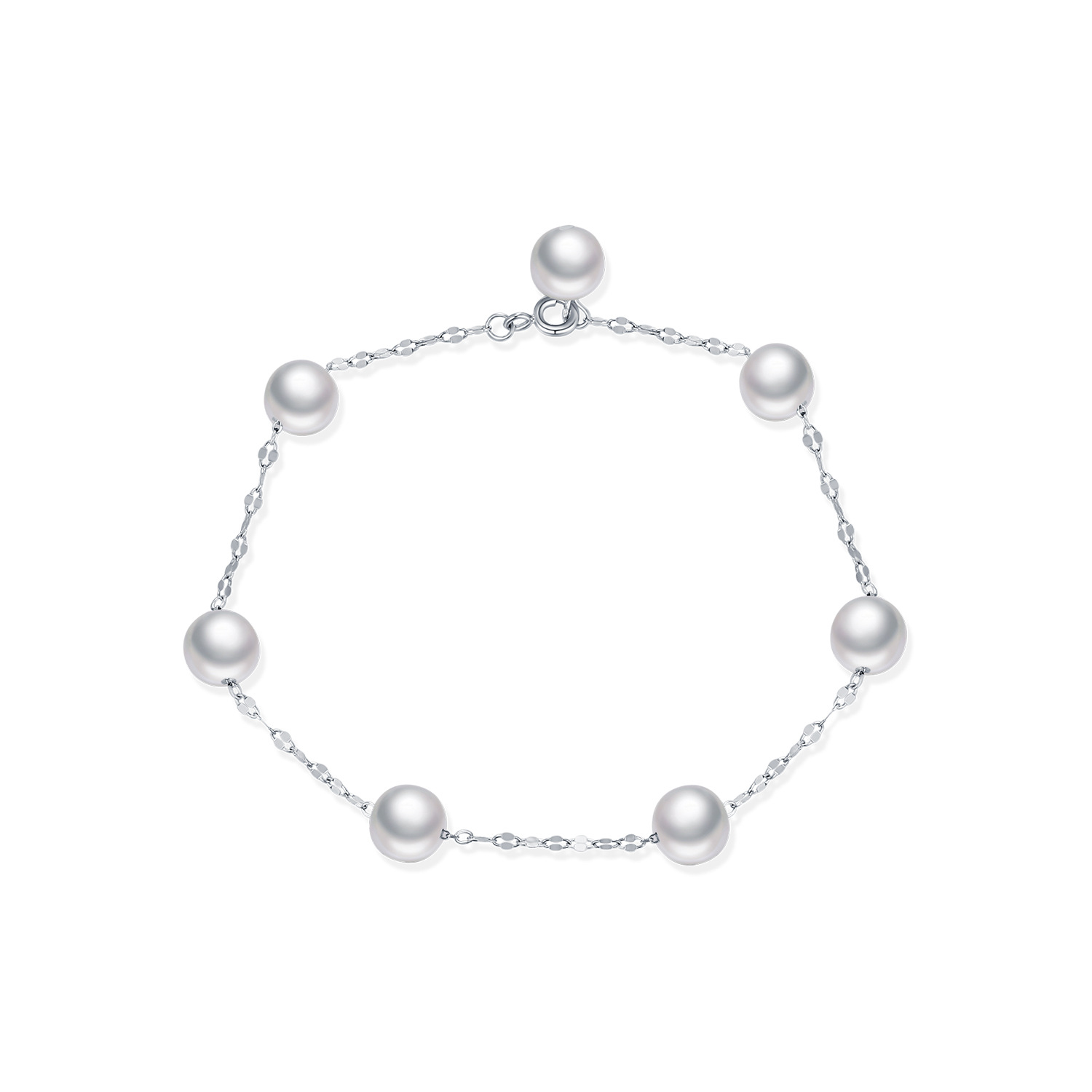 The Crystal Pearl Sterling Silver Bracelet - Image 5