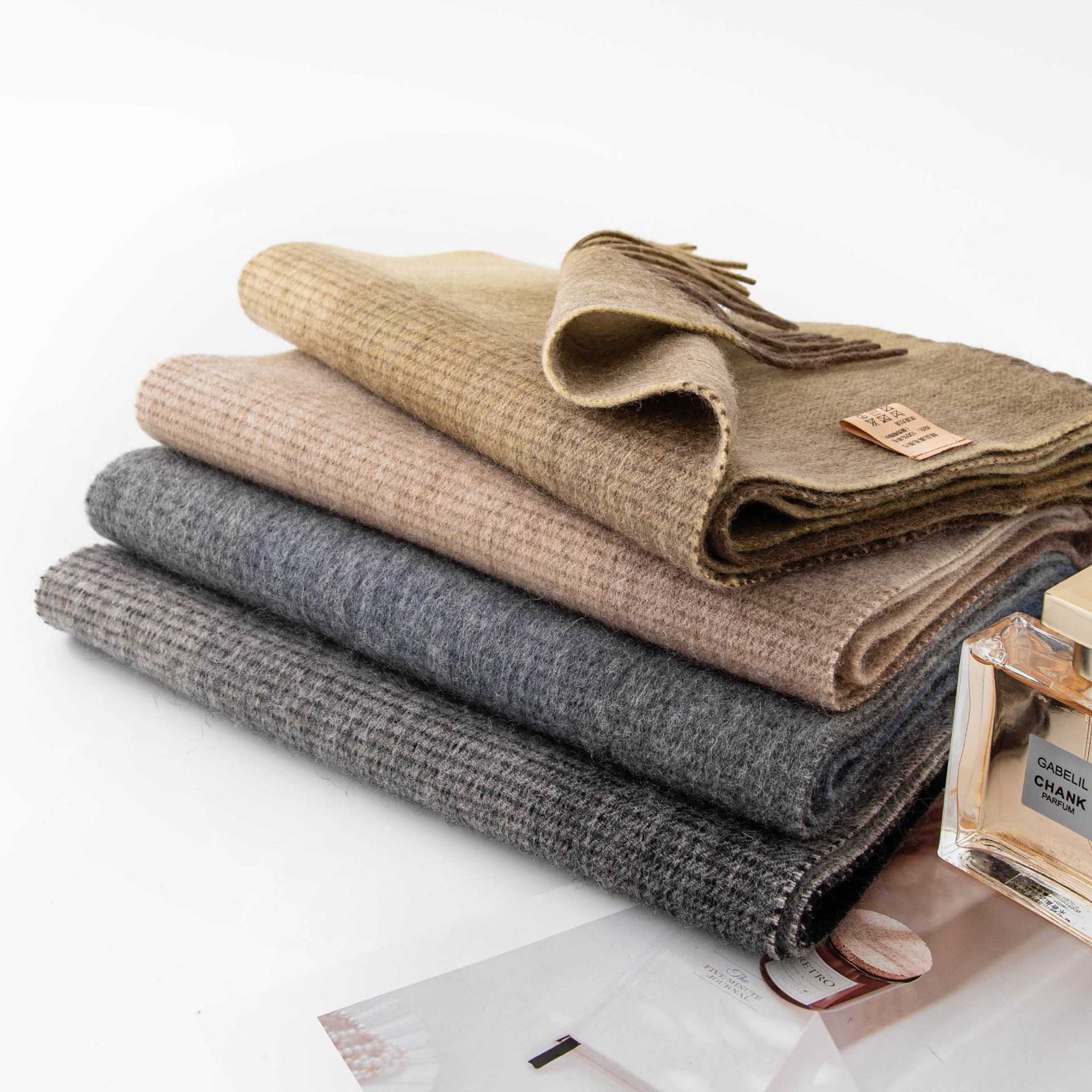 The 100% Wool Plaid Wrap Scarf - Image 2