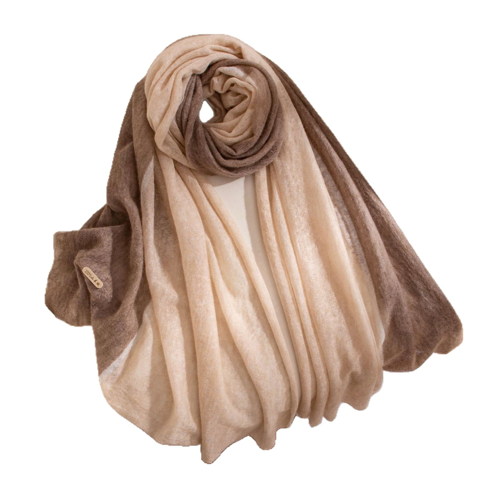 The Lightweight Cashmere Two-Tone Shawl - Image 5