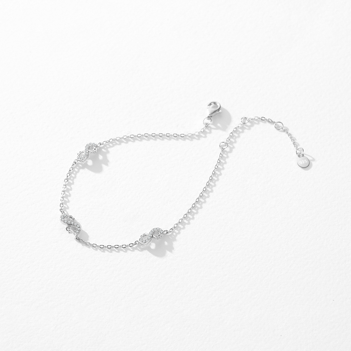 The S925 Sterling Silver Mobius Bracelet - Image 4