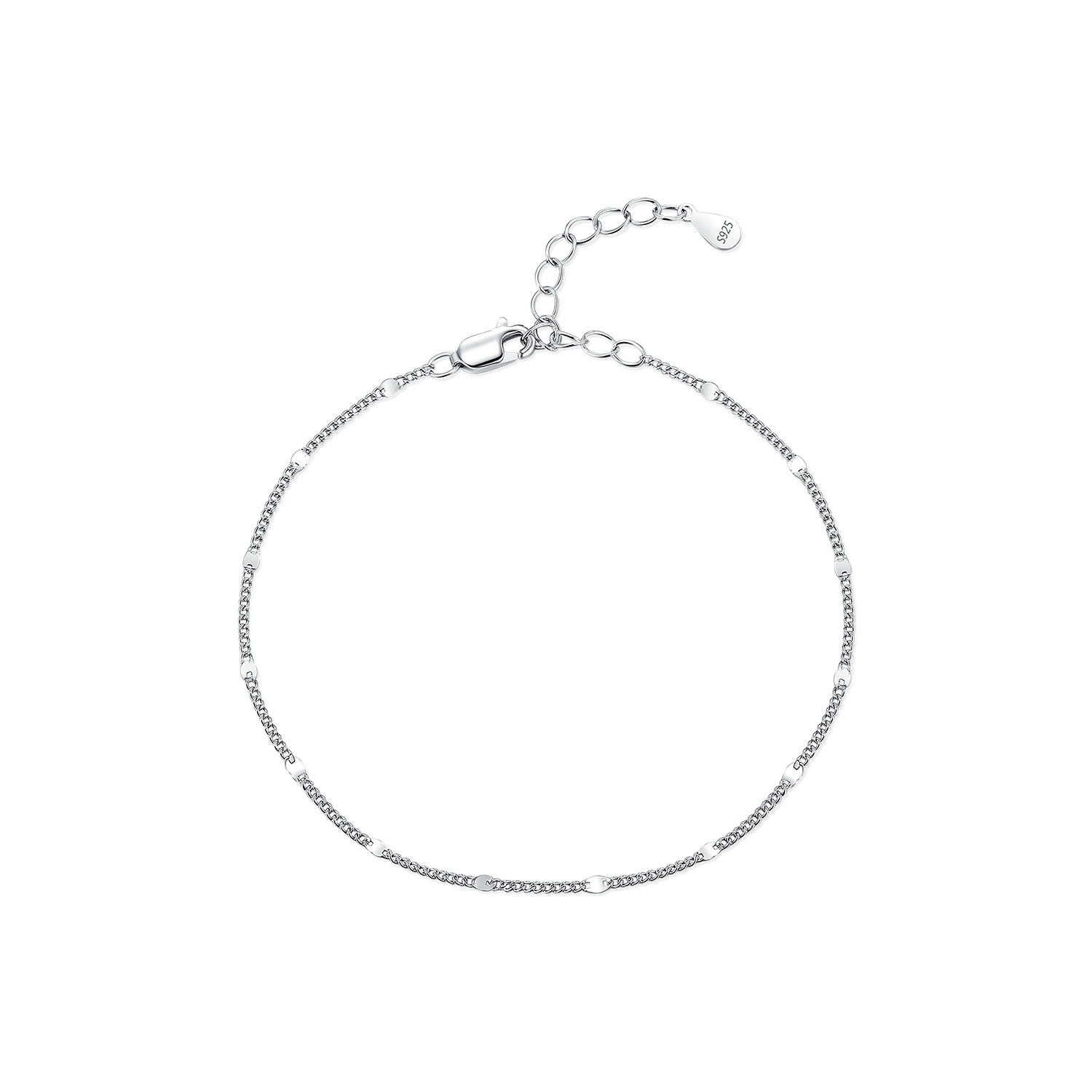 The S925 Sterling Silver Side Chain Bracelet - Image 5