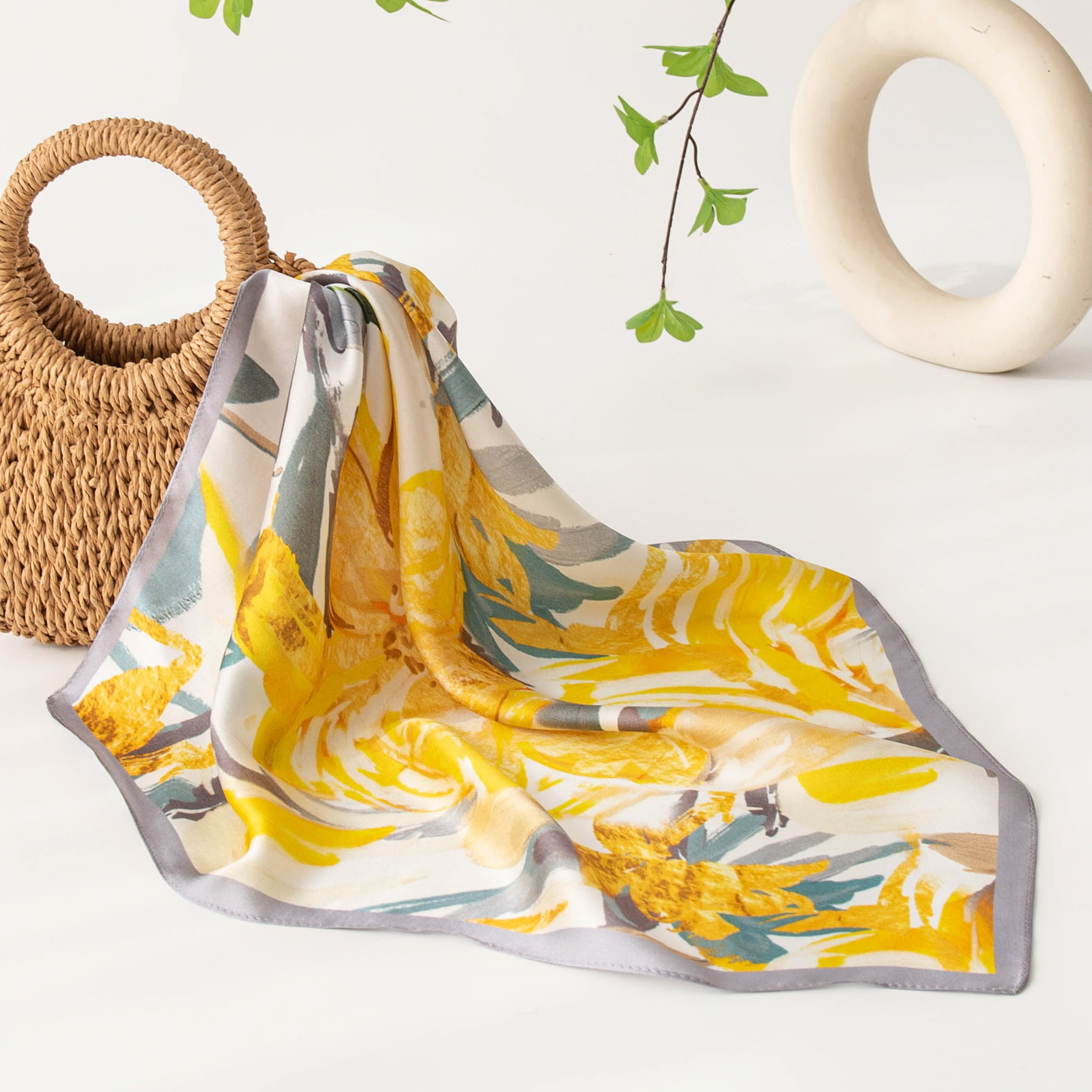 FHZ25-9537-1 Yellow Floral