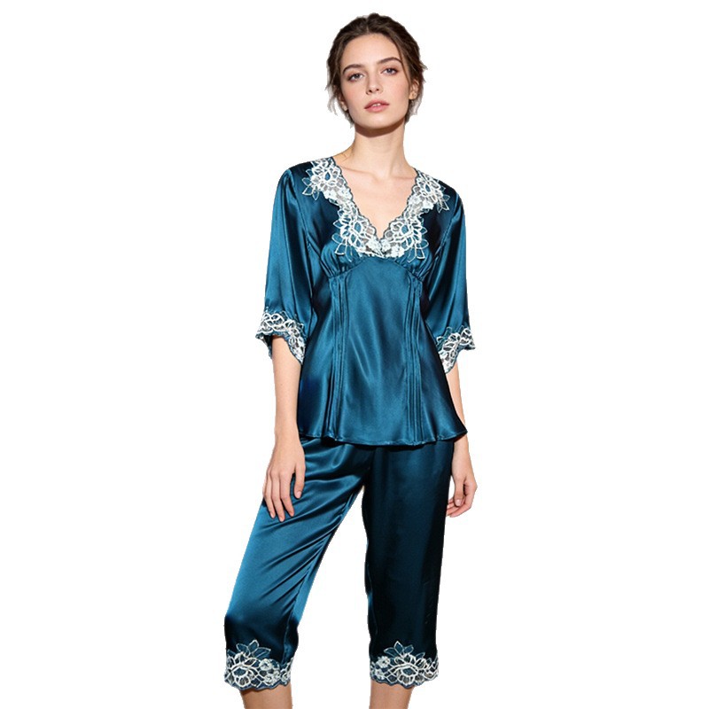 The 100% Mulberry Silk Pajama Set - Image 5
