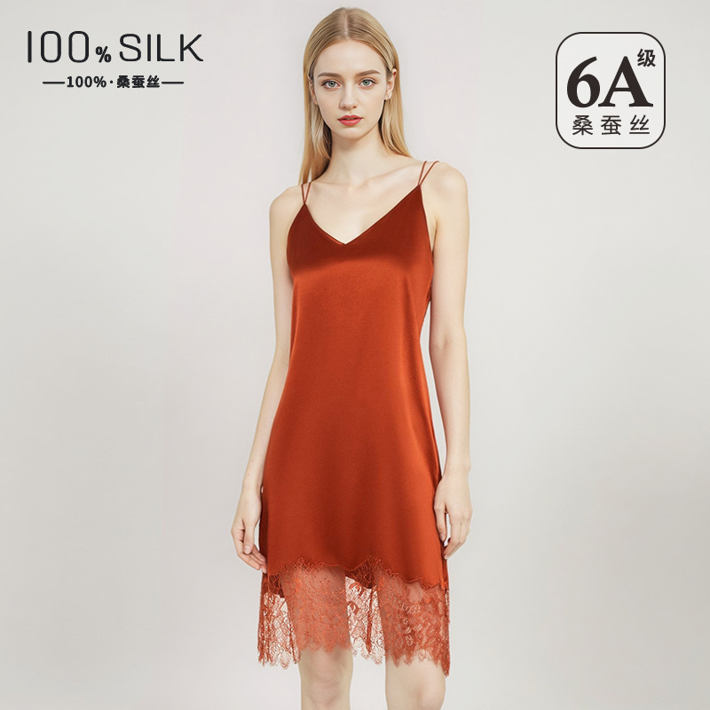 The 19 Momme 100% Mulberry Silk Backless Camisole Dress