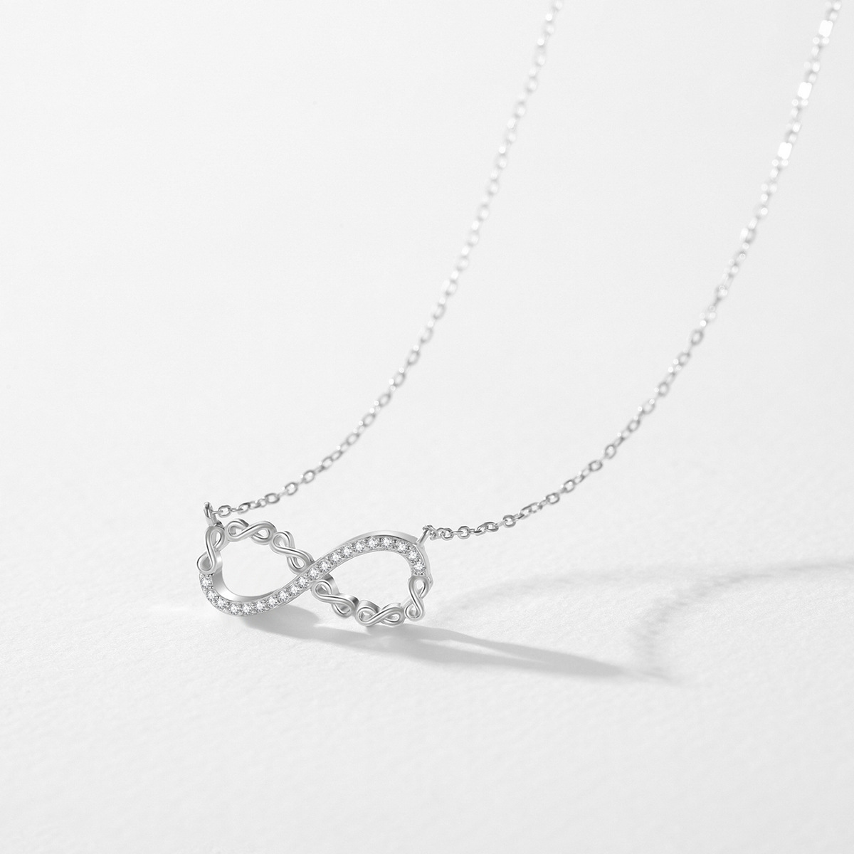 The S925 Sterling Silver Mobius Necklace - Image 4