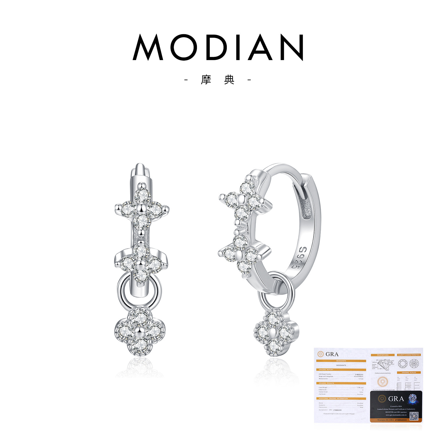 37.6 points, 24 moissanite stones