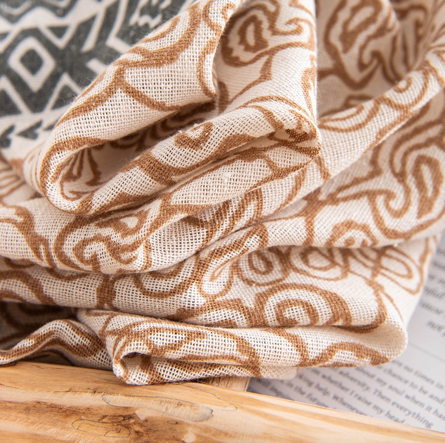 The Retro Pattern Silk Scarf - Image 4