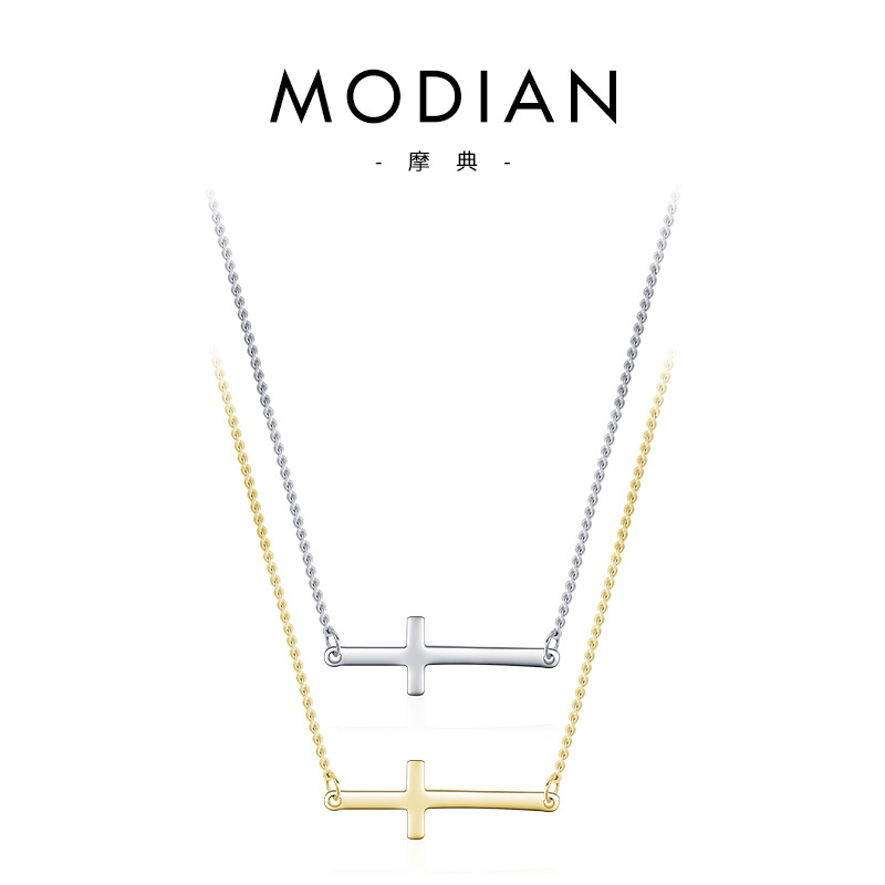 The S925 Sterling Silver Cross Choker Necklace - Image 5