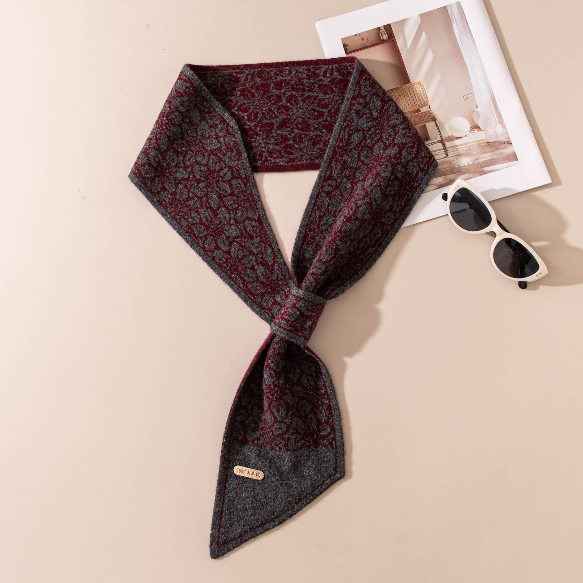 FHYR26-7270-1 Blossoming Splendor - Wine Red