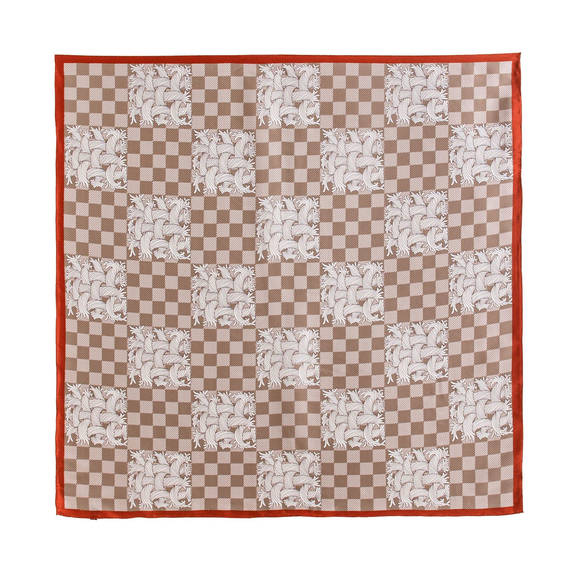FHZ25-9819-1 Hand Rolled - Red Edge Plaid