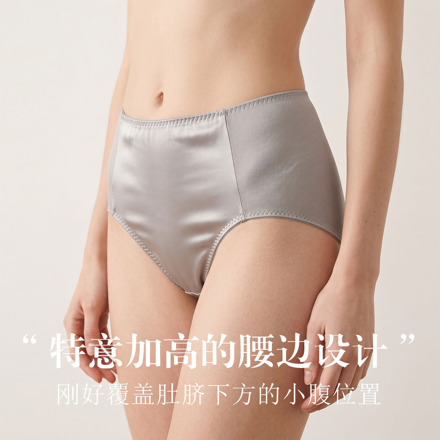 The 19 Momme Mulberry Silk High Waist Briefs - Image 2