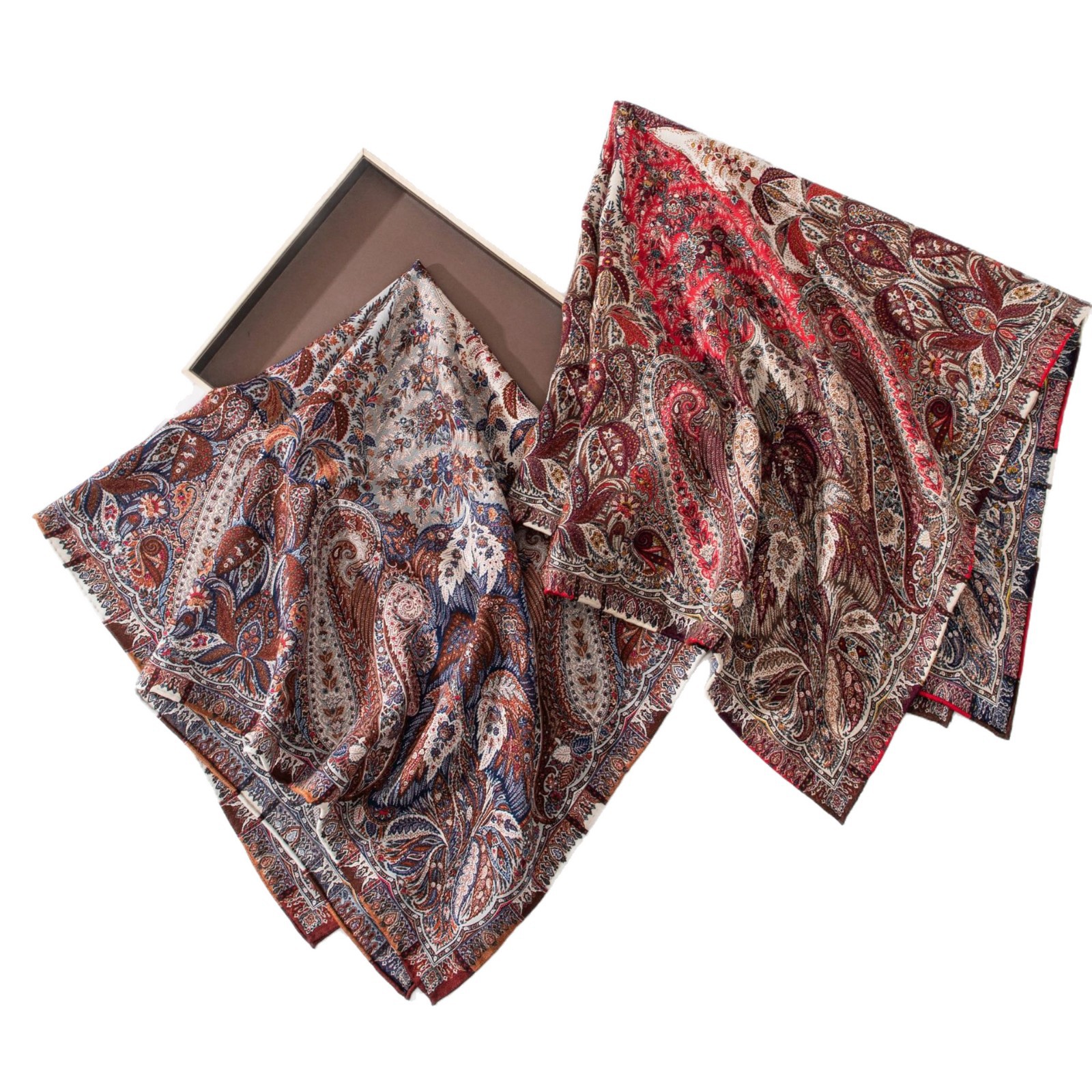 The Vintage Silk Wool Scarf - Image 5