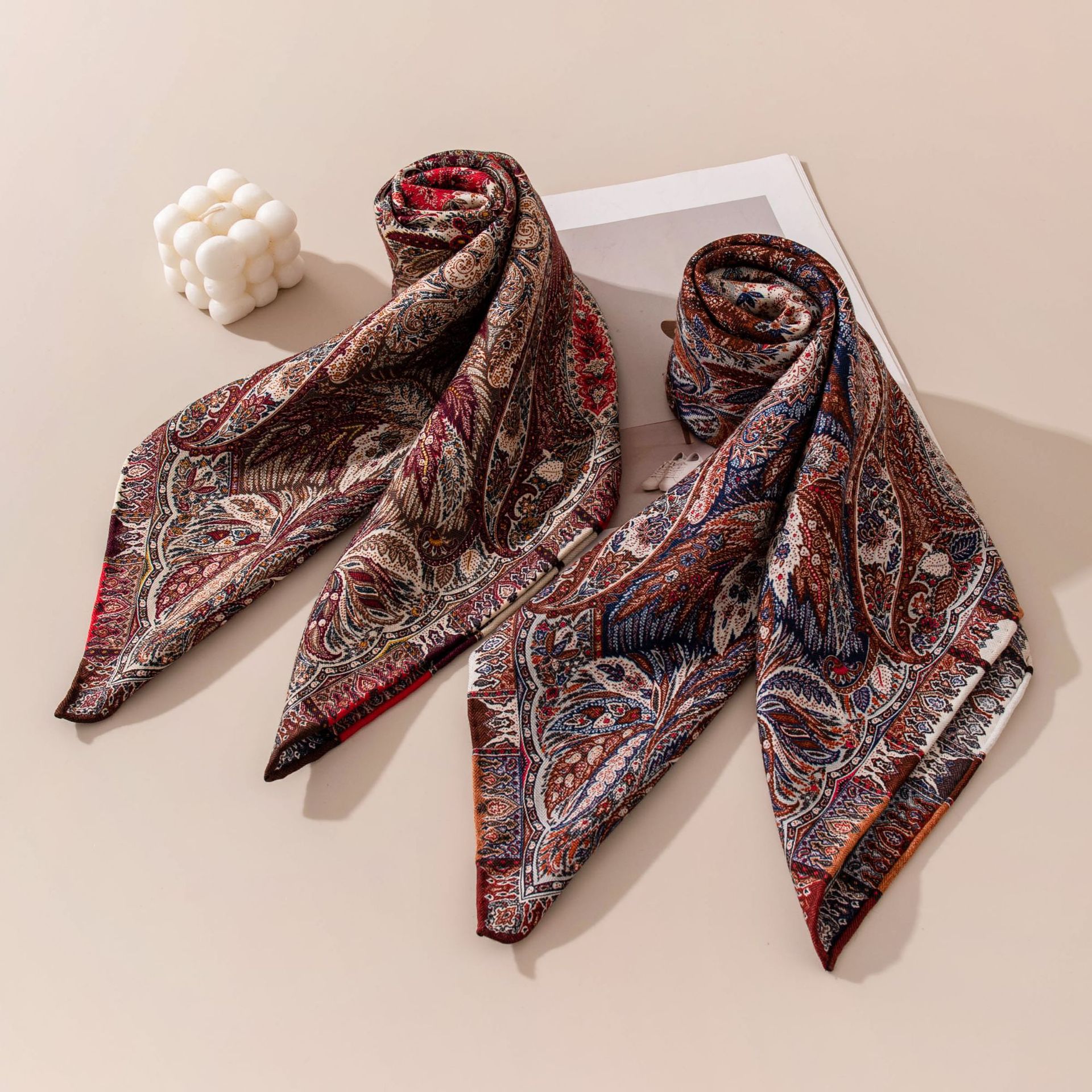 The Vintage Silk Wool Scarf - Image 3