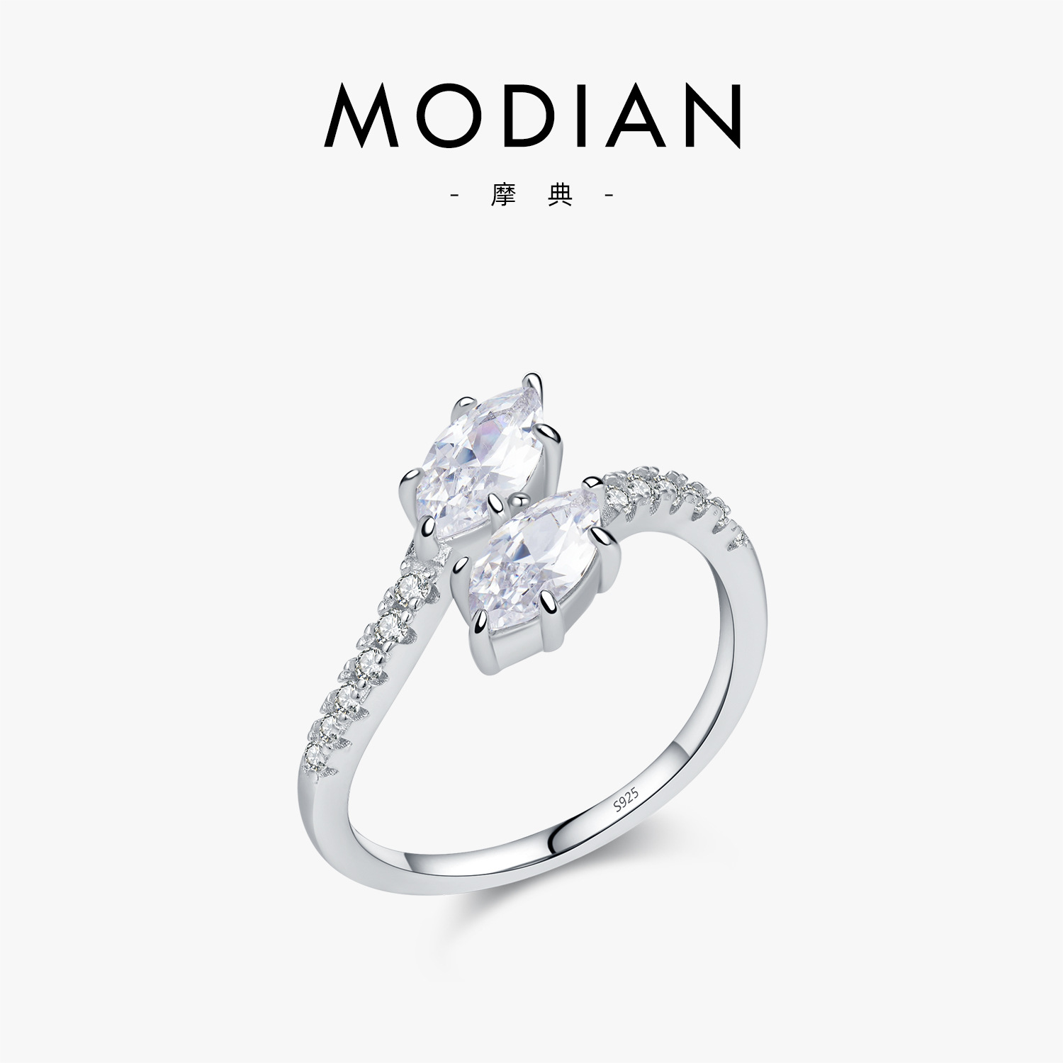 The Diamond Snake S925 Sterling Silver Ring