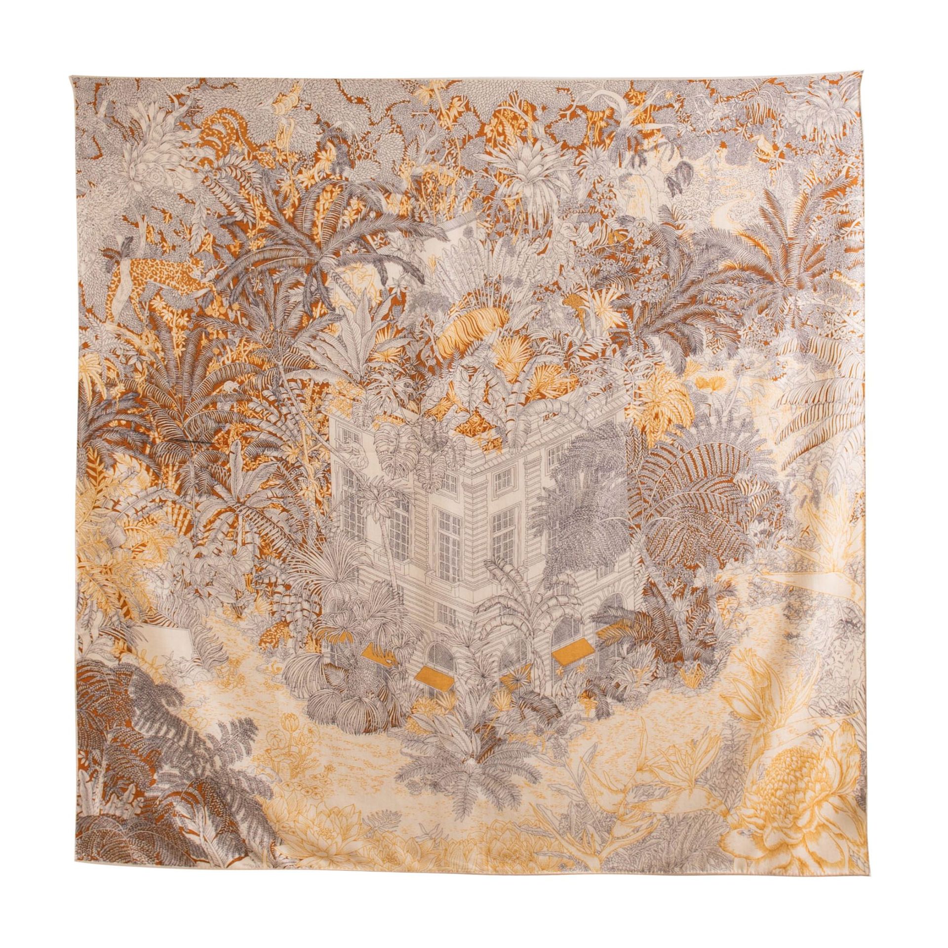 FHZ25-90039-1 Hand Rolled - Double Sided Towel Yellow Tropical Style