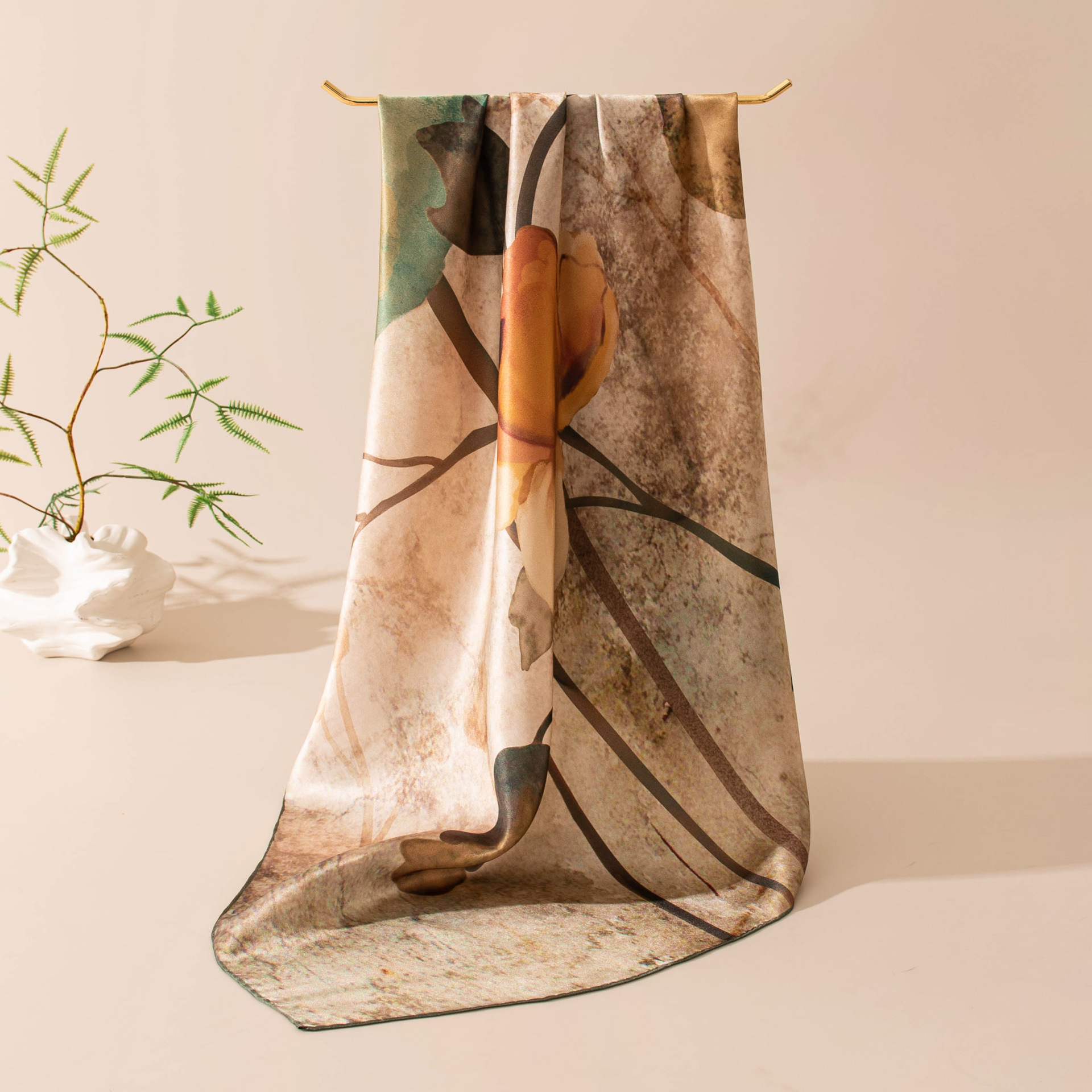 The Mulberry Silk Printed Neck Scarf - Image 3