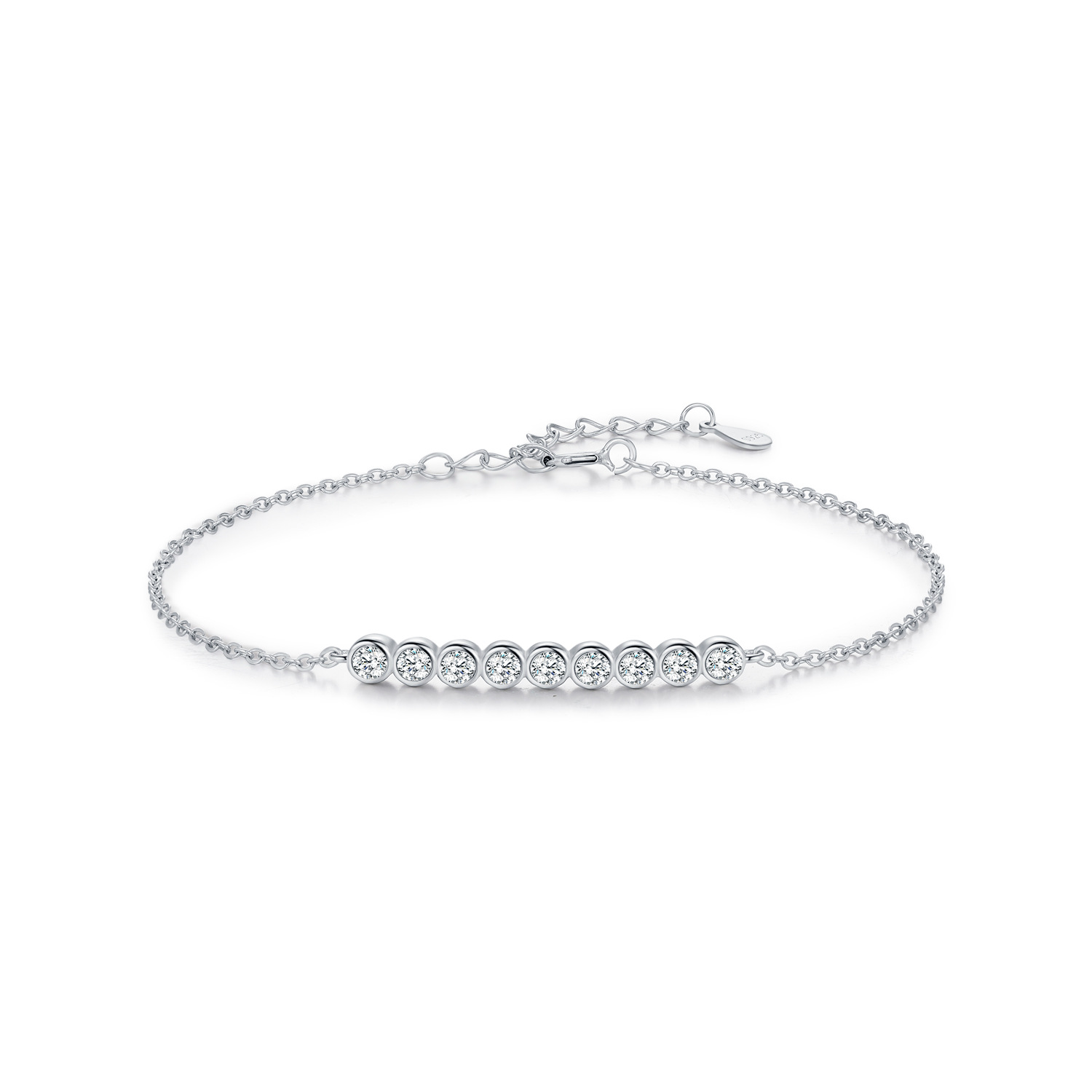 The D Color Moissanite S925 Silver Bracelet - Image 5