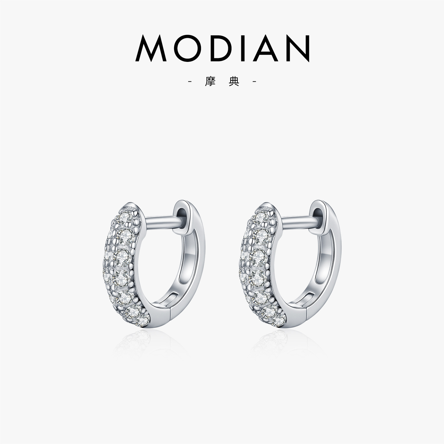 The Moissanite S925 Sterling Silver Geometric Earrings