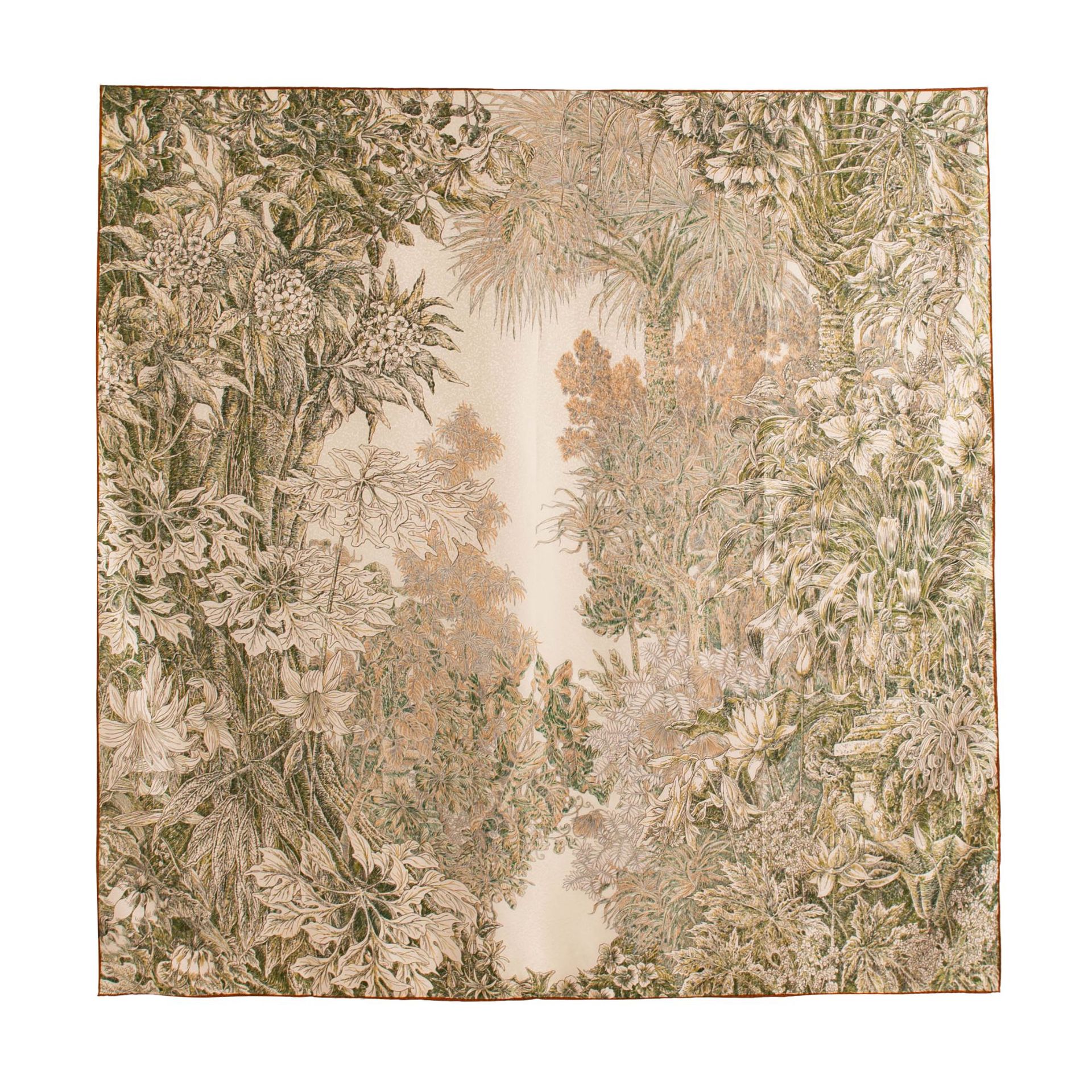 FHZ26-90395-2 Double-sided Botanical Garden Gray-Green