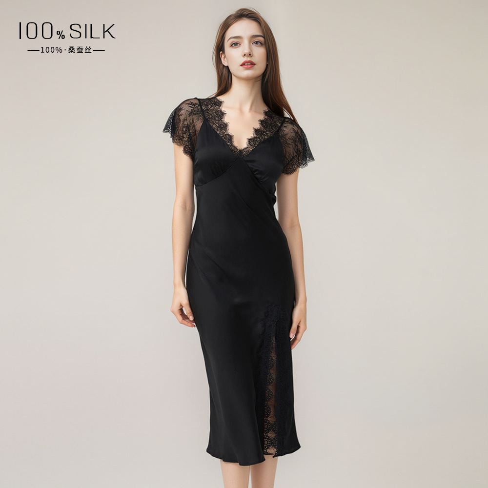 6139 Agate Black (19 Momme)