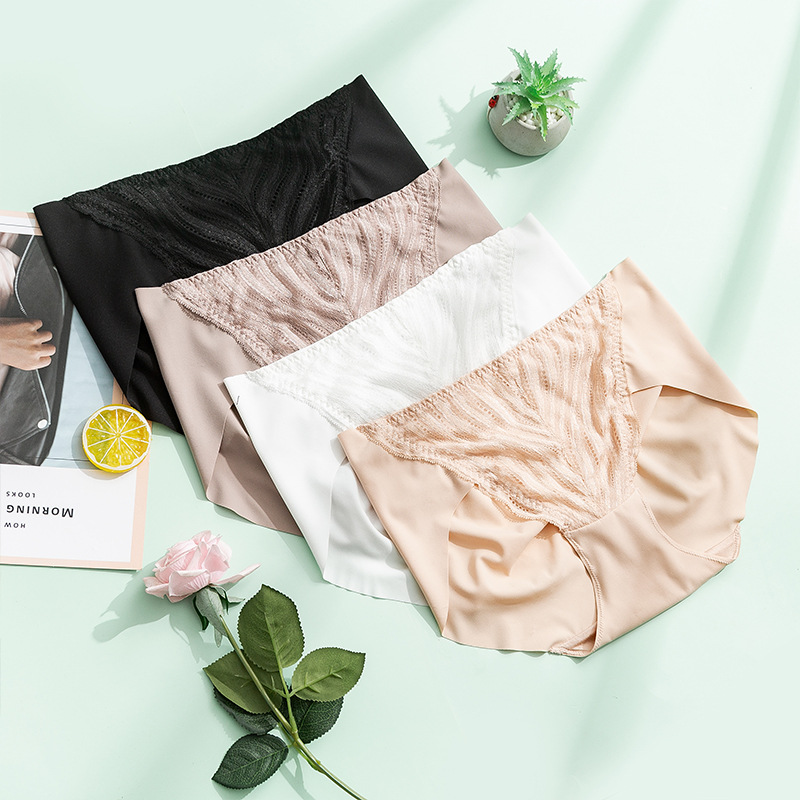 The Seamless Mulberry Silk Lace Bikini Panties