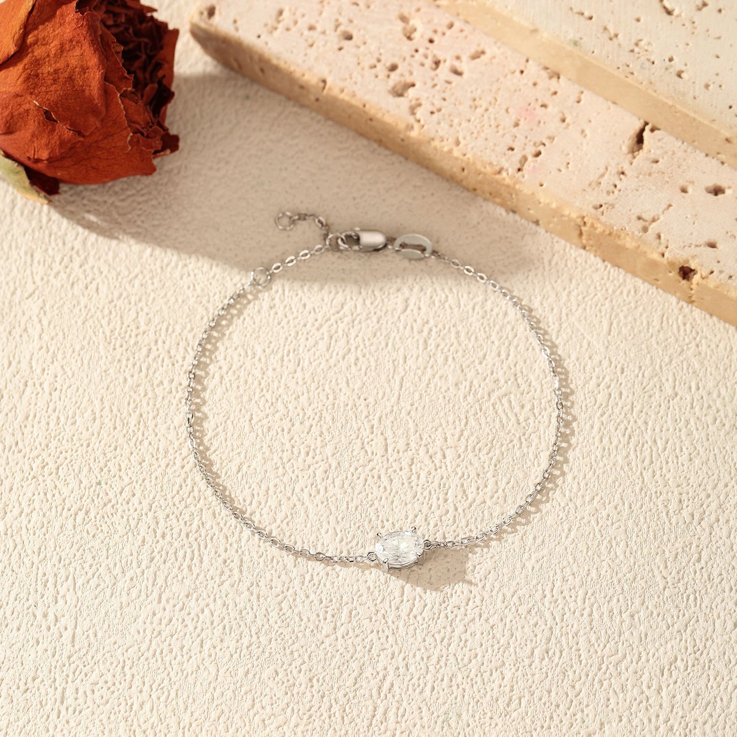 The 1 Carat Moissanite S925 Sterling Silver Tennis Bracelet - Image 4