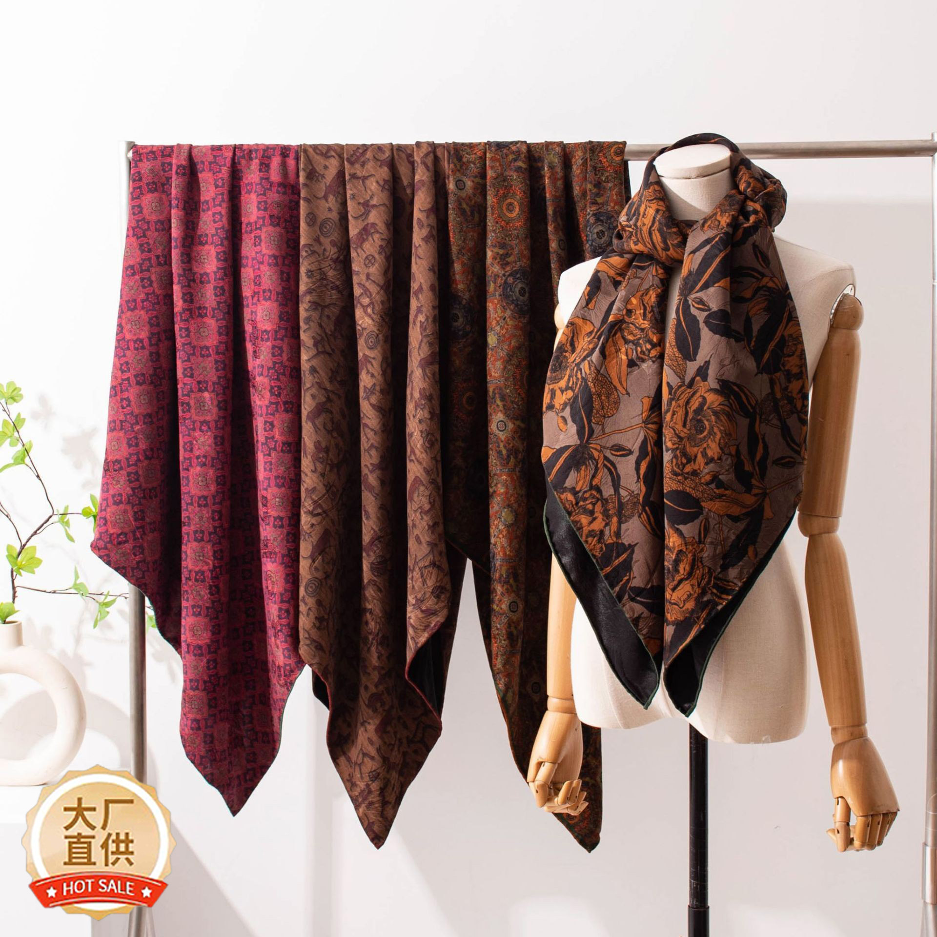 The Chinese Style Silk Shawl Scarf - Image 3