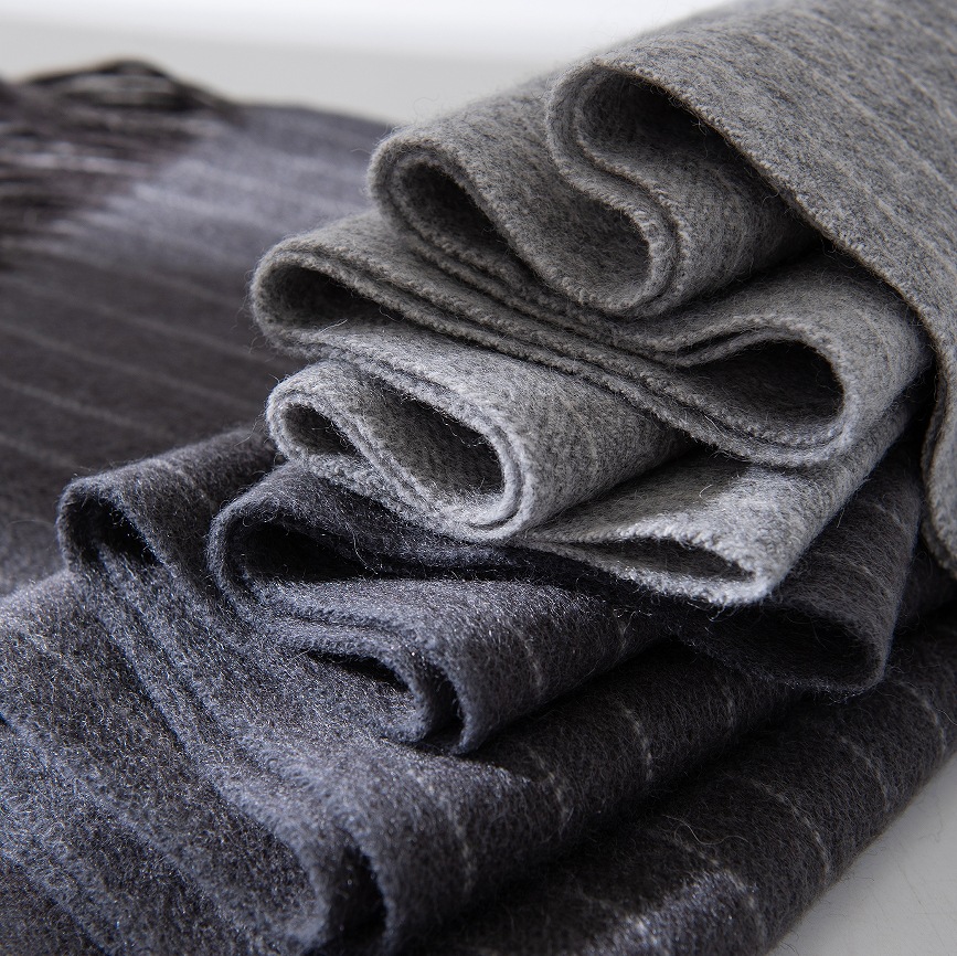 The Striped Wool Long Shawl - Image 4