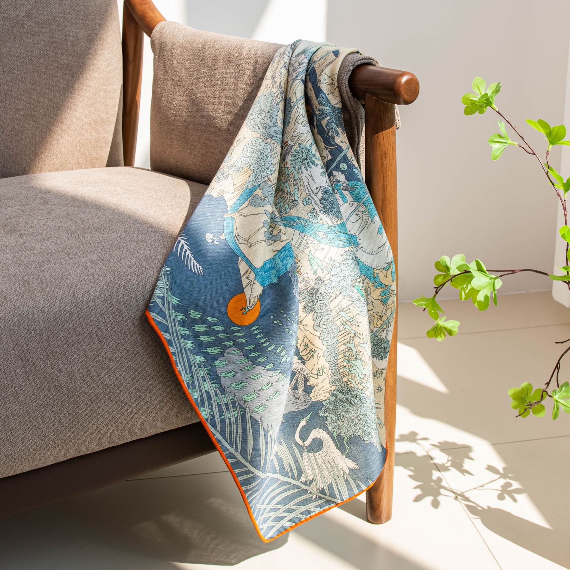 The Reversible Jungle Animal Silk Wrap - Image 3