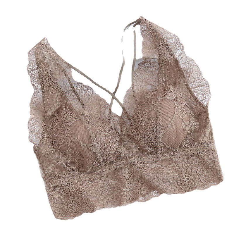 The Mulberry Silk Backless Lace Camisole with Wire-Free Bra - Image 5